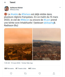 Bordeaux et Lyon se réveillent sous le sable du Sahara