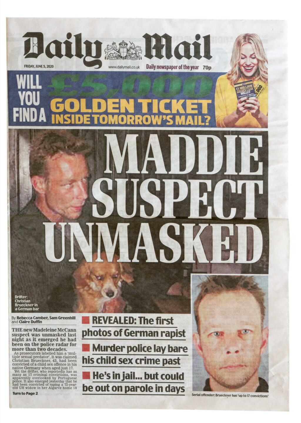 Affaire Maddie : le principal suspect revendique un alibi