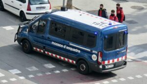 Camion de Police à Barcelone