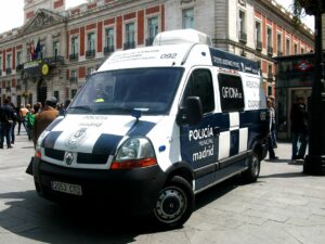 Camion de Police à Madrid, 2022