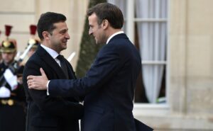 Rencontre entre Volodimir Zelensky et Emmanuel Macron à l'Élysée ©Wikimedia Commons