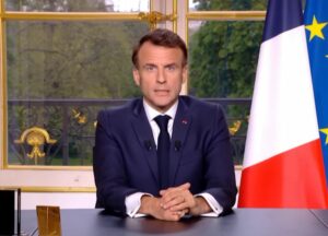 Emmanuel Macron, allocution du 17 avril 2023 ©Capture d'écran TF1
