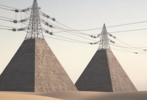 pyramide electrique theorie du complot / source TWITTER