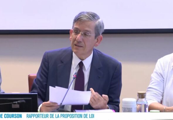 Charles de Courson en commission parlementaire mercredi 31 mai ©Capture d'écran / LCP