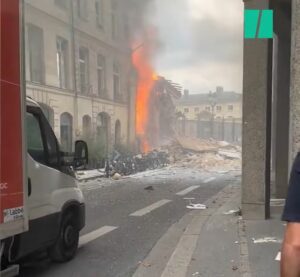 Explosion rue Saint-Jacques, Paris V ©Capture d'écran Huffington Post