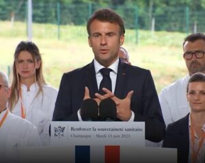 Emmanuel Macron mardi 13 juin 2023 ©Capture d'écran Huffington Post
