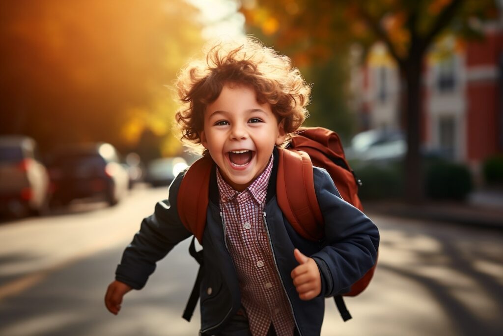 garçon seul devant école 5 ans mère porte plainre