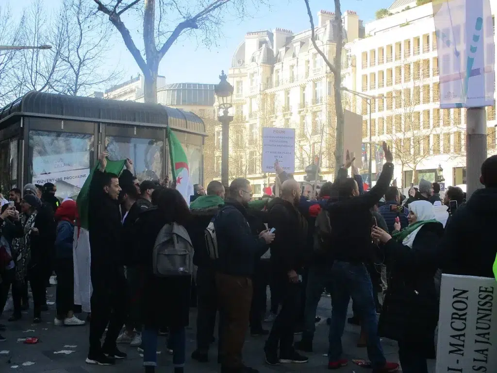 Manifestation d'Algériens à Paris, 16 mars 2019 ©Wikimedia