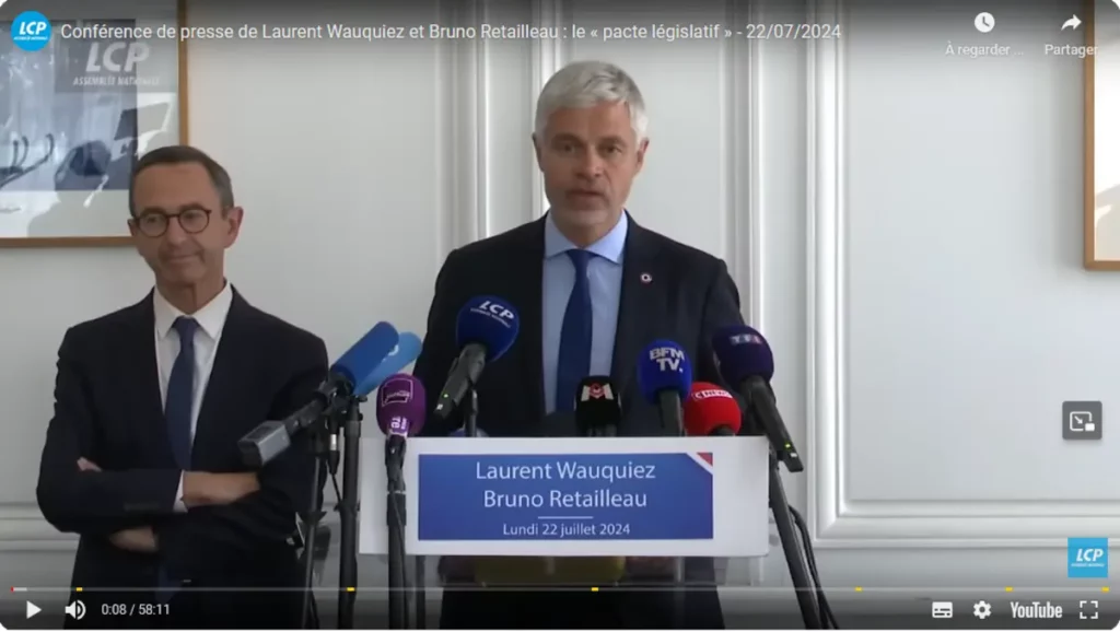 Capture d'écran LCP Retailleau - Wauquiez