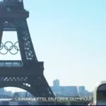 Tour Eiffel en forme olympique Capture d'écran JT TF1