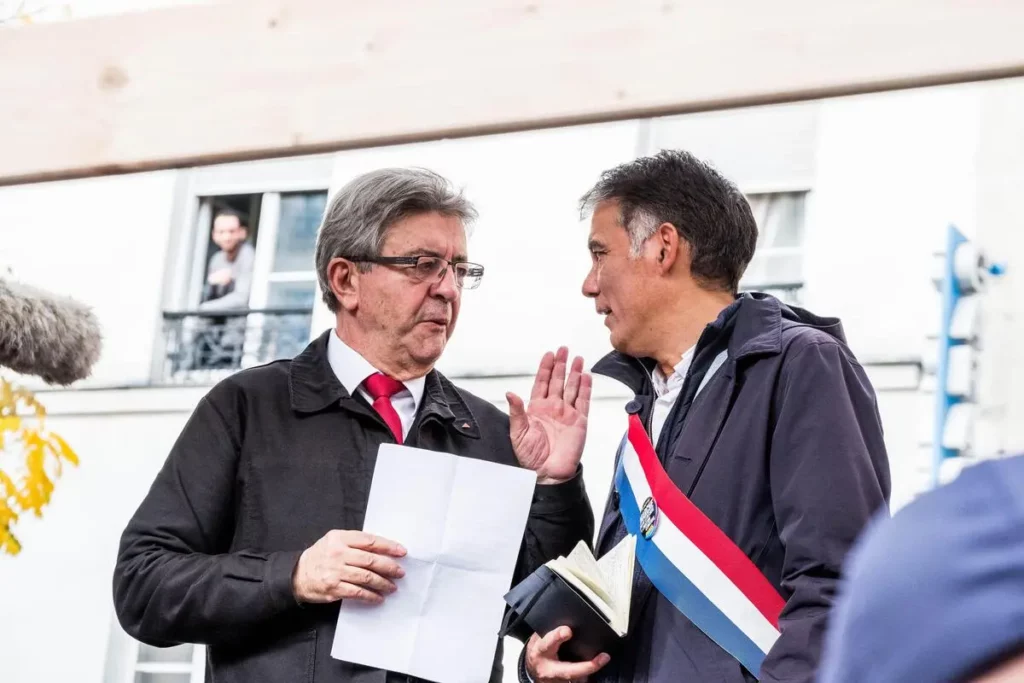 Jean-Luc Mélenchon et Olivier Faure, 16 octobre 2022 ©Alamy