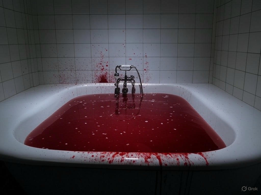 Crime Baignoire Sang