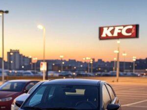 KFC Parking Dusk