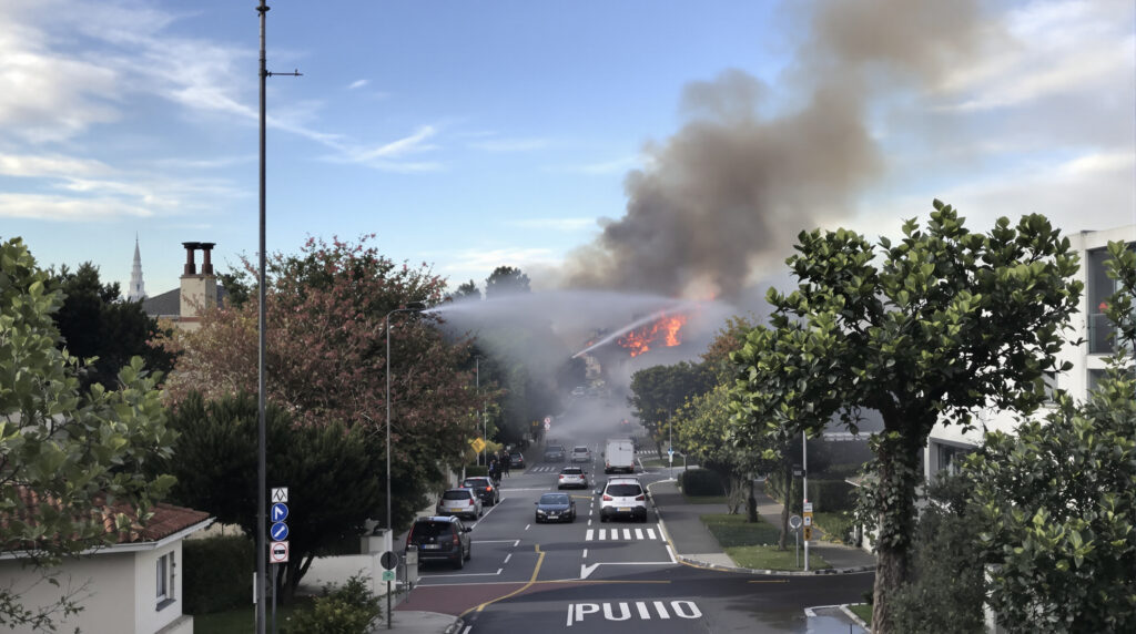Incendie Montpellier Secours