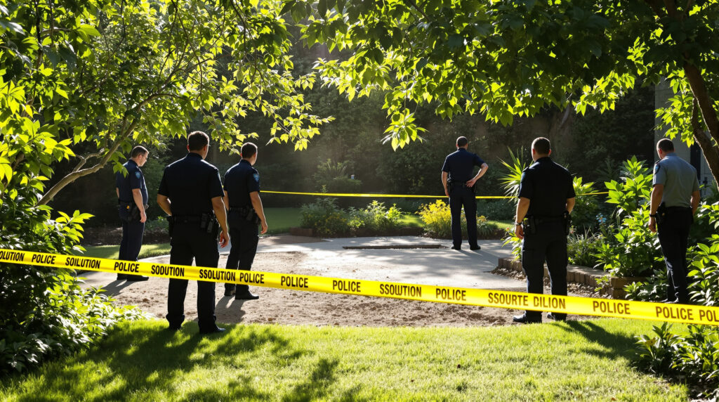 Jardin Enquête Police