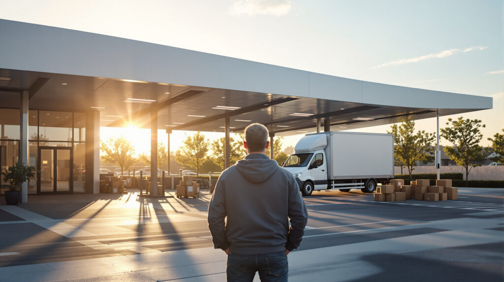 Livreur Amazon Drame homme