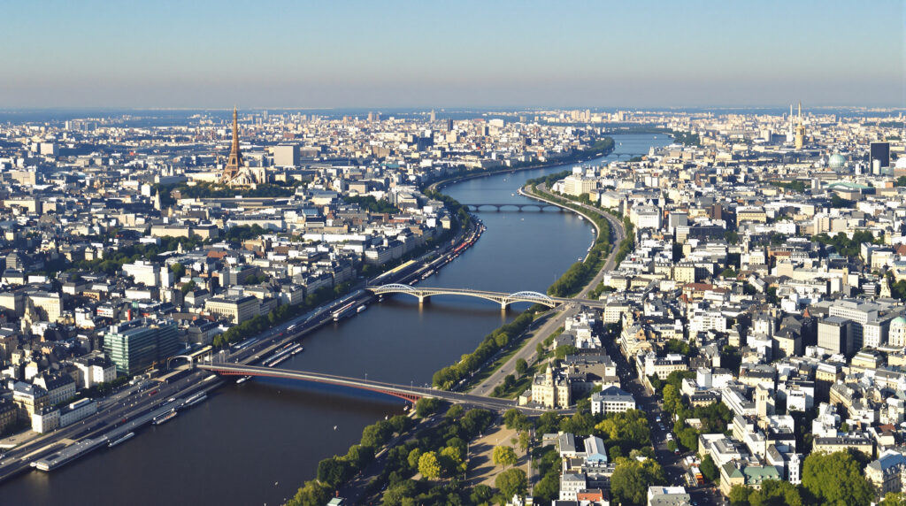 ParisVueAérienneRiver
