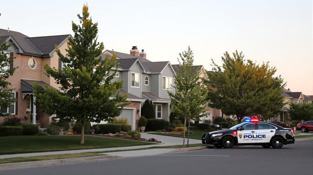 rue-residentielle-centrale-police-tendues