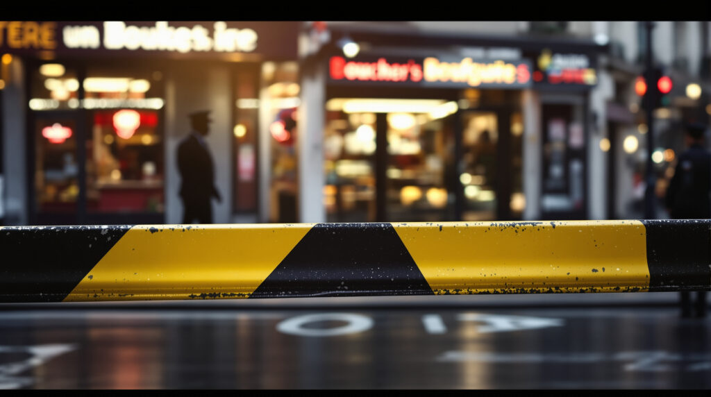 Scène d'enquête urbaine