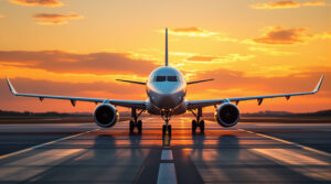 avion-piste-coucher-soleil