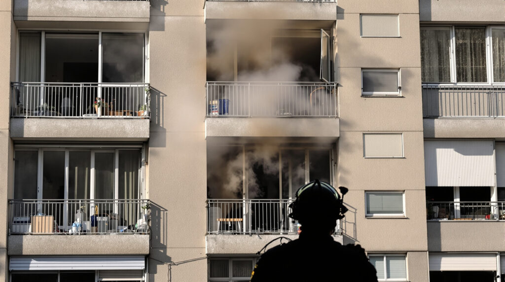incendie illustration @ia.