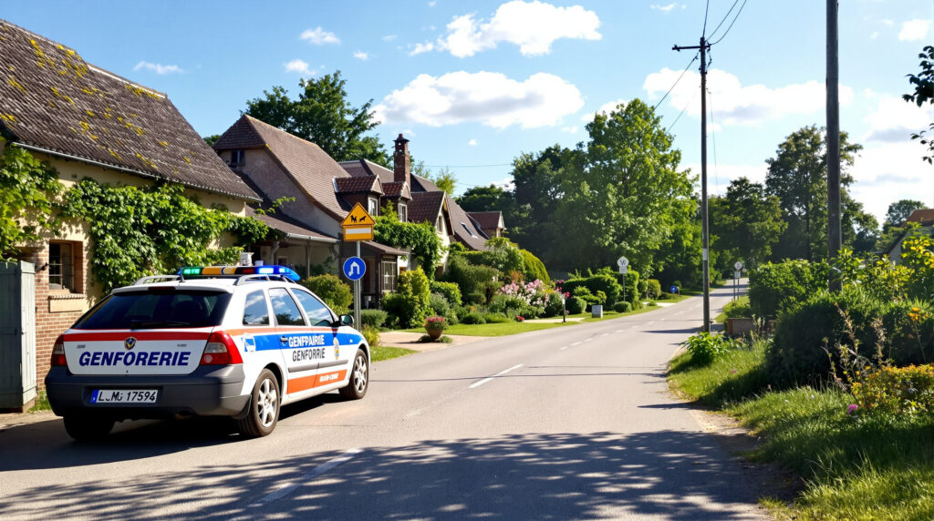 voiture-gendarmerie-village