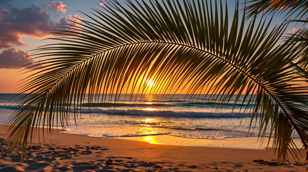 plage_coucher_soleil_ambiance_paisible