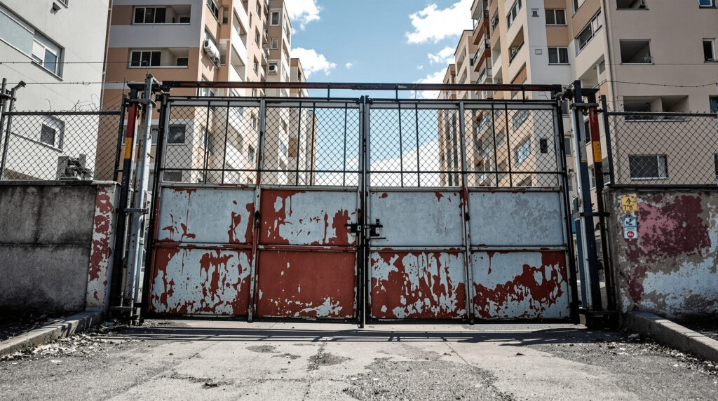 Portail urbain brisé