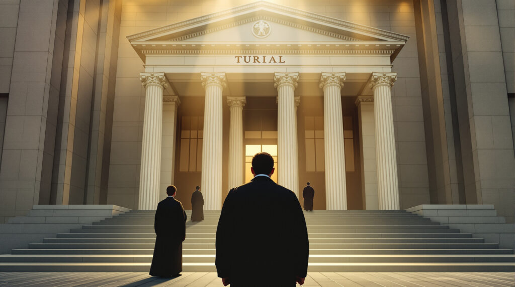 Tribunal_moderniste_avocats_silhouettes