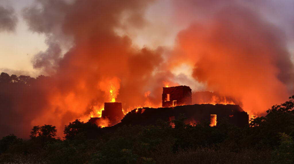 incendie-Eboli-ruines-vegetation