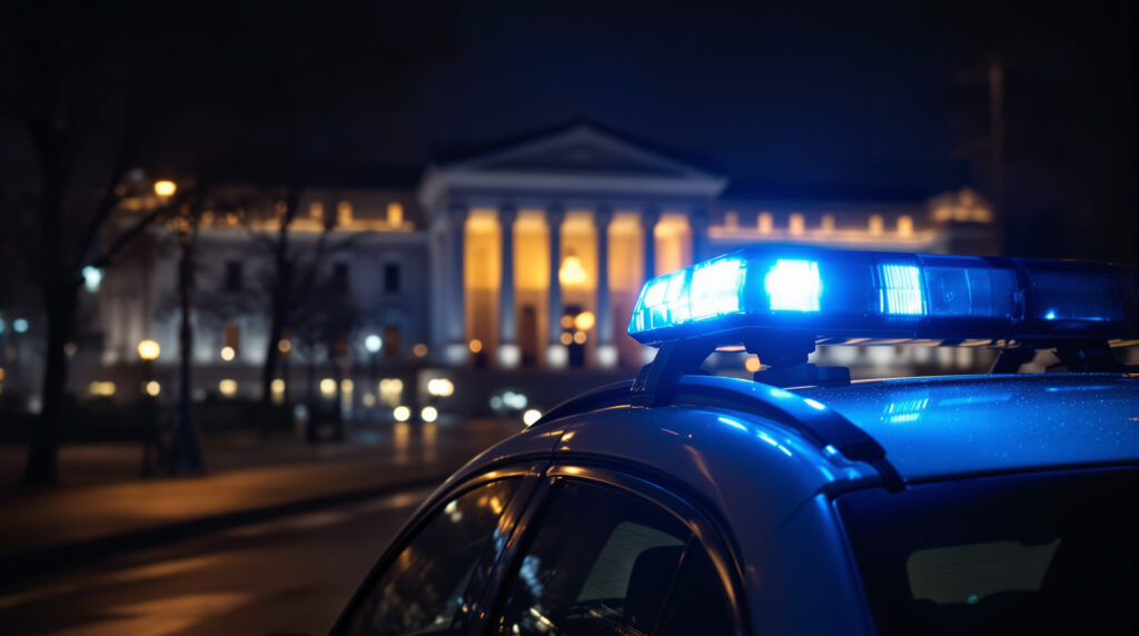 Intervention policière nocturne