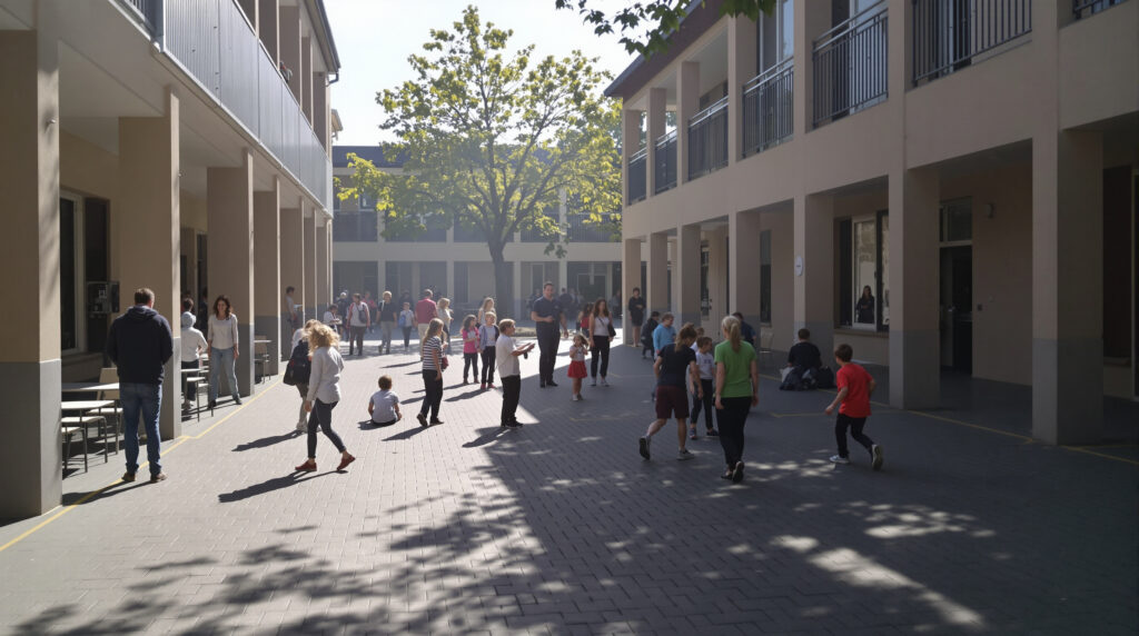 cour-ecole-recreation-ensoleillee