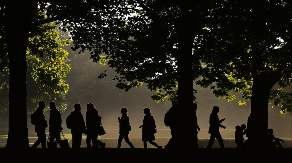 Parc_Ensoleillé_Silhouettes