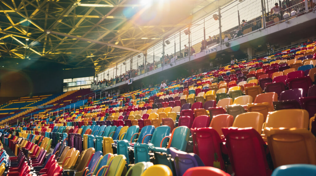tribune-football-vide