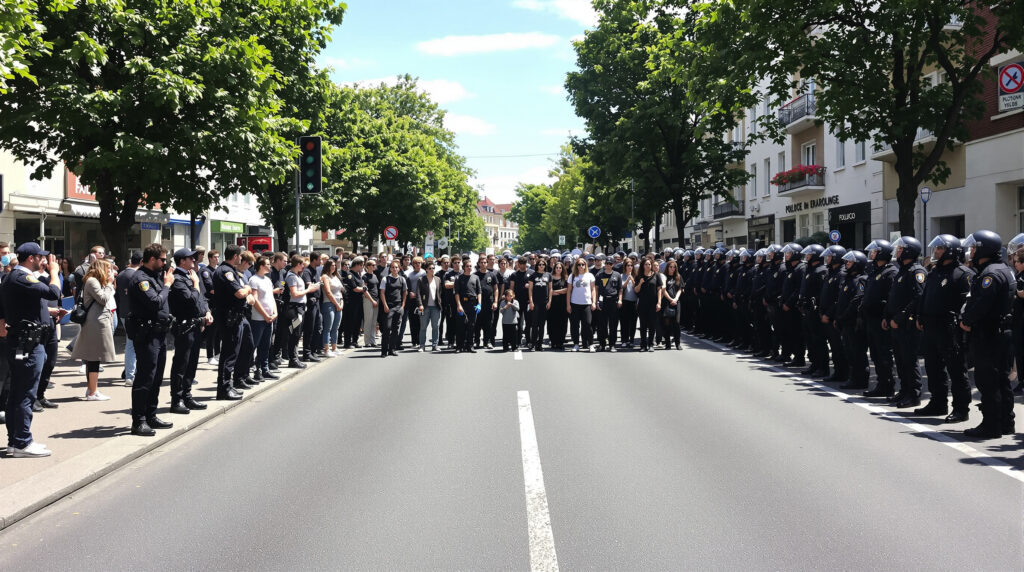 manifestation_adolescents_policiers