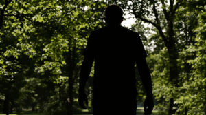 Marcheur Silhouette Parc