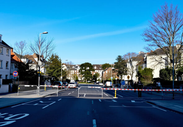 Rue s&eacute;curis&eacute;e apr&egrave;s incident